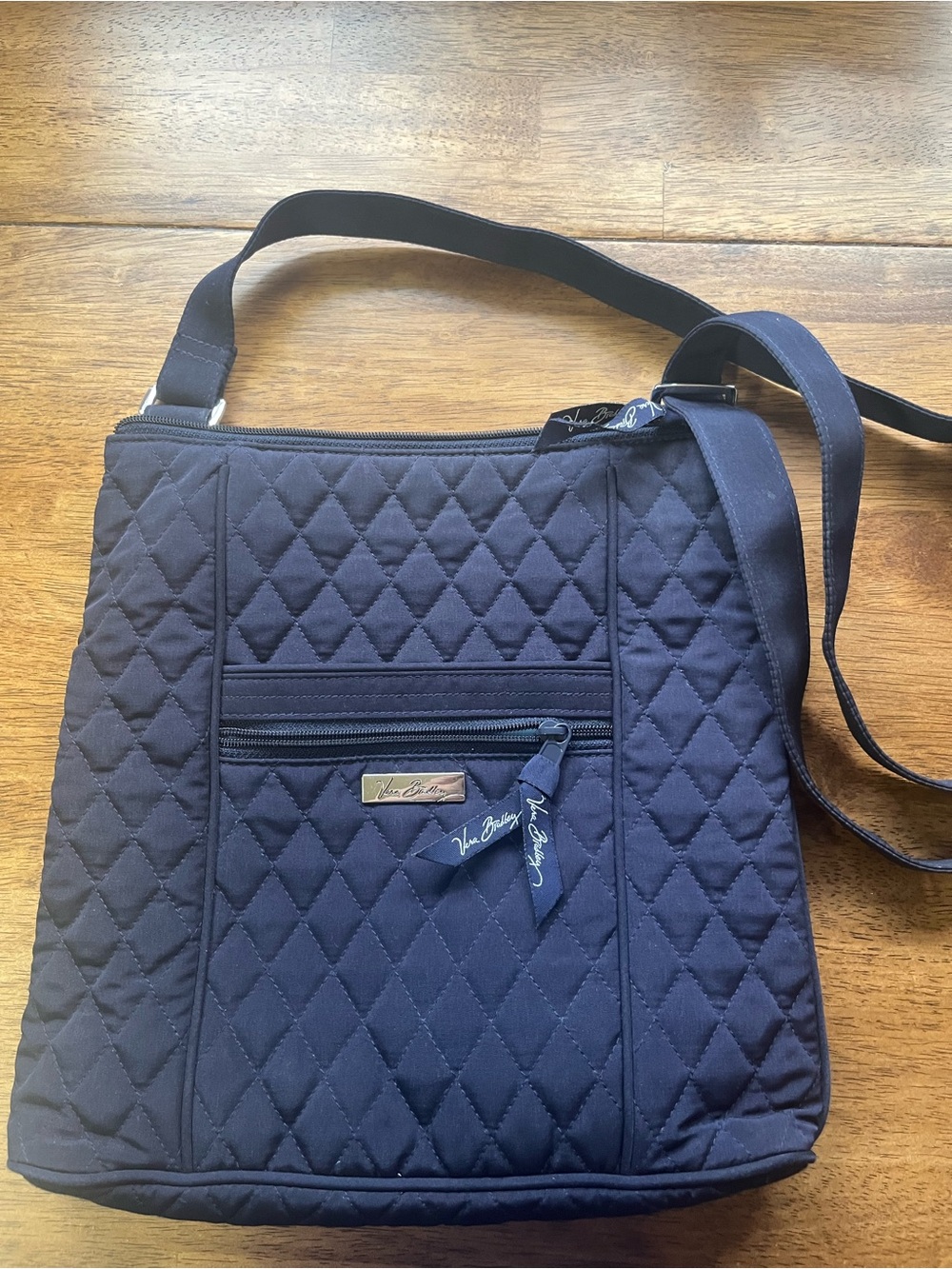 Vera Bradley Quilted Shoulder Crossbody Bag - Navy Blue